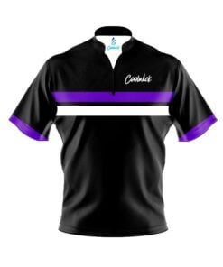 CoolWick Elite Black Purple Tour Sash Zip Jersey