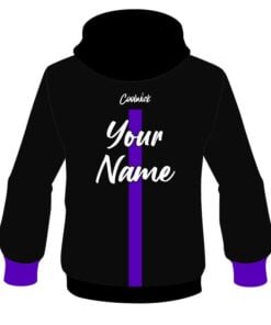 Alternative view of CoolWick Elite Black Purple Tour Hoodie