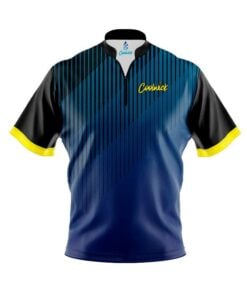 CoolWick Elite Blue Yellow Quartet Sash Zip Jersey