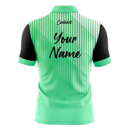 CoolWick Elite Mint Quartet Sash Zip Jersey - Image 2