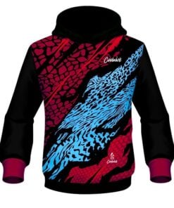 CoolWick Elite Red Blue Tiger Hoodie