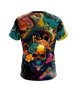 Alternative view of Signature Floral Skullscape CoolWick Bowling Jersey