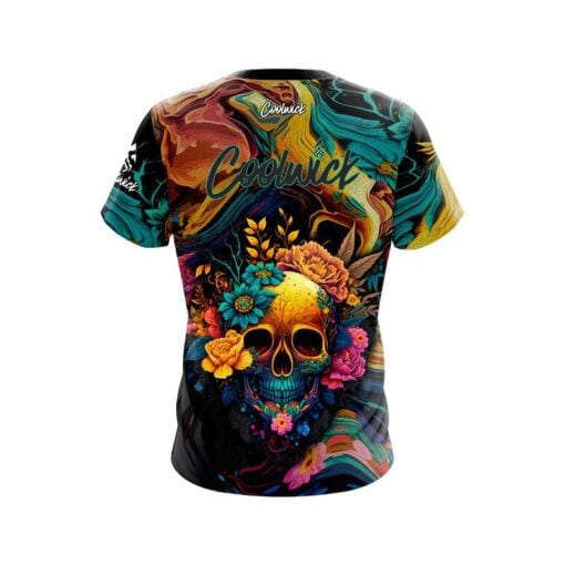 Signature Floral Skullscape CoolWick Bowling Jersey - Image 2