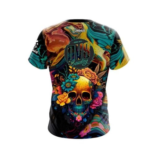 DV8 Floral Skullscape CoolWick Bowling Jersey - Image 2