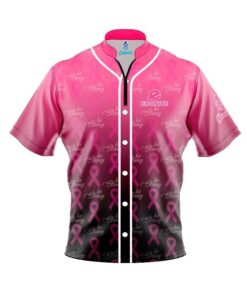 Ebonite Breast Cancer Baseball Fast Track CoolWick Bowling Jersey
