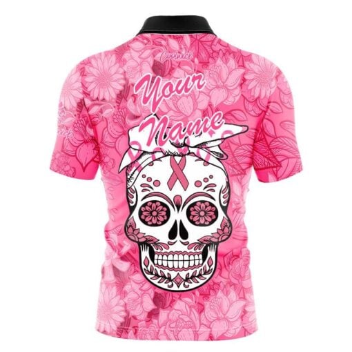 Storm Breast Cancer Mashup Fast Track CoolWick Bowling Jersey - Image 2