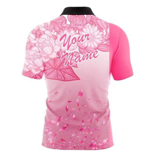 Roto Grip Breast Cancer Petal Pink Fast Track CoolWick Bowling Jersey - Image 2