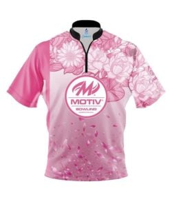 Motiv Breast Cancer Petal Pink Fast Track CoolWick Bowling Jersey