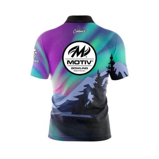 Motiv Aurora Borealis Fast Track CoolWick Bowling Jersey - Image 2