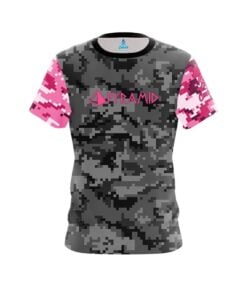 Pyramid Grey Pink Digital Camo CoolWick Bowling Jersey