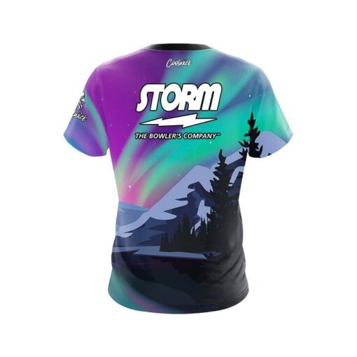 Storm Aurora Borealis CoolWick Bowling Jersey - Image 2