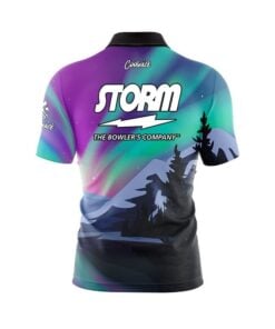 Alternative view of Storm Aurora Borealis Fast Track CoolWick Bowling Jersey