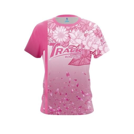 Track Breast Cancer Petal Pink CoolWick Bowling Jersey
