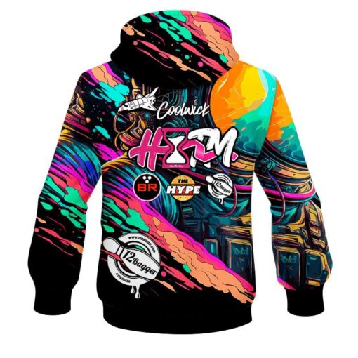 12Bagger Astro World CoolWick Bowling Hoodie - Image 2