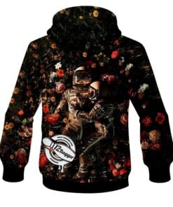 Alternative view of 12Bagger Cosmic Bloom CoolWick Bowling Hoodie
