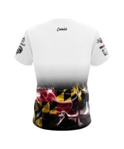 Alternative view of A2B Addicted2Bowling Jai Jones White MD Flag CoolWick Jersey