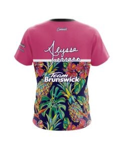 Alternative view of Brunswick Alyssa Ferraro Split Pineapple CoolWick Bowling Jersey