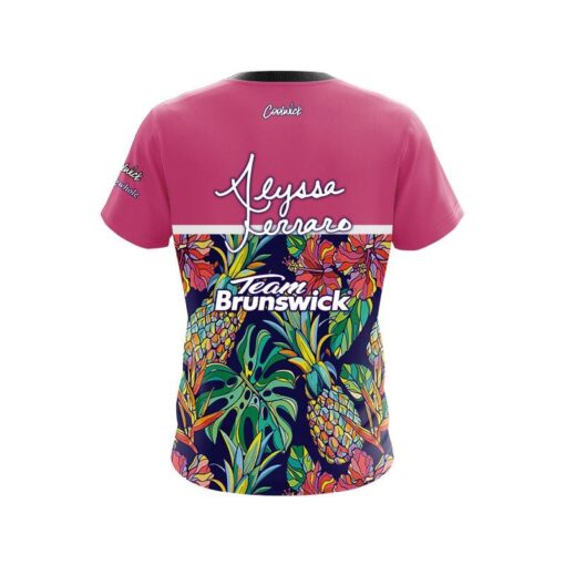Brunswick Alyssa Ferraro Split Pineapple CoolWick Bowling Jersey - Image 2
