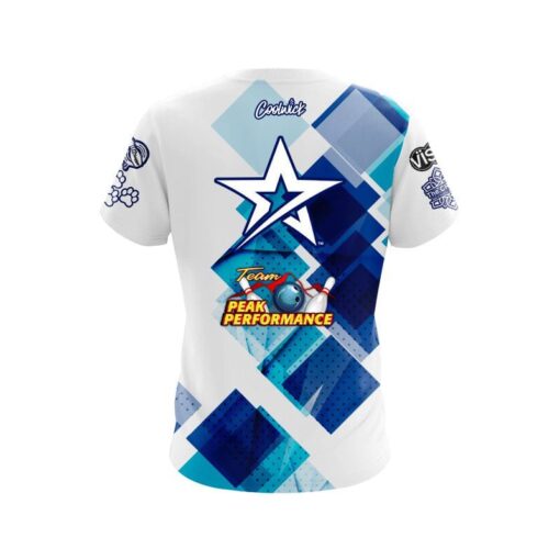 Roto Grip Melissa Riccardi Make It Rain Blue Cubes CoolWick Bowling Jersey - Image 2