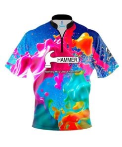 Hammer Color Craze Quick Ship CoolWick Sash Zip Bowling Jersey