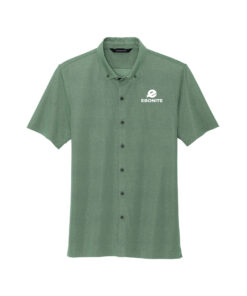 Ebonite Men's Stretch Pique Full-Button Bowling Polo