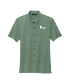 Track Men's Stretch Pique Full-Button Bowling Polo