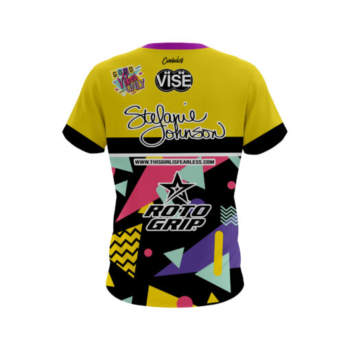 Stefanie Johnson Roto Grip 90s Saved by the Bowl CoolWick Bowling Jersey - Image 2