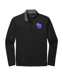 Coolwick Wisconsin YBT 1/4 Zip Silk Touch Performance Pullover