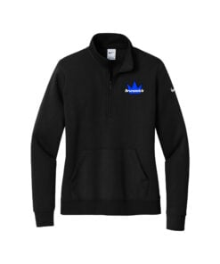Brunswick Nike Ladies Club Fleece Sleeve Swoosh 1/2-Zip Pullover