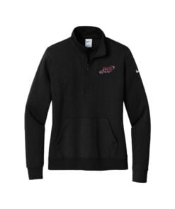 Columbia 300 Nike Ladies Club Fleece Sleeve Swoosh 1/2-Zip Pullover