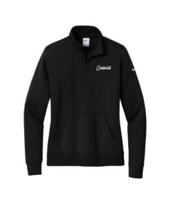 Nike Ladies Club Fleece Sleeve Swoosh 1/2-Zip Bowling Pullover
