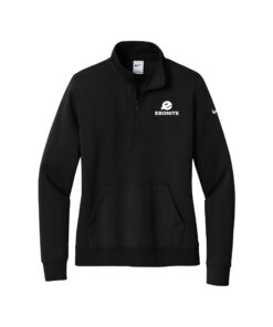 Ebonite Nike Ladies Club Fleece Sleeve Swoosh 1/2-Zip Pullover