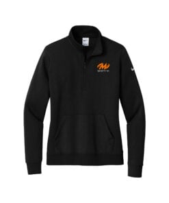Motiv Nike Ladies Club Fleece Sleeve Swoosh 1/2-Zip Pullover