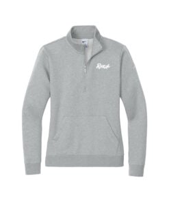 Radical Nike Ladies Club Fleece Sleeve Swoosh 1/2-Zip Pullover