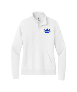 Brunswick Nike Ladies Club Fleece Sleeve Swoosh 1/2-Zip Pullover