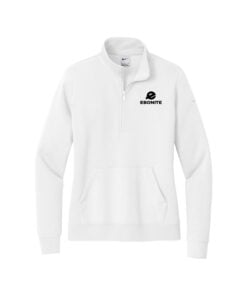 Ebonite Nike Ladies Club Fleece Sleeve Swoosh 1/2-Zip Pullover