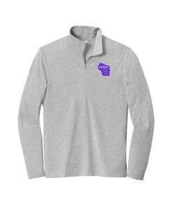 Coolwick Wisconsin YBT 1/4 Zip Tri-Blend Wicking Pullover