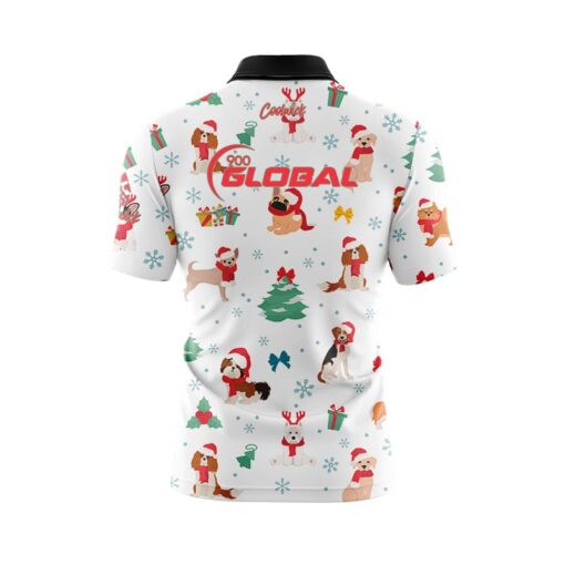 900 Global Happy Howlidays Fast Track CoolWick Bowling Jersey - Image 2