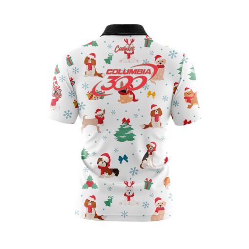 Columbia 300 Happy Howlidays Fast Track CoolWick Bowling Jersey - Image 2