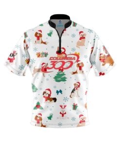Columbia 300 Happy Howlidays Fast Track CoolWick Bowling Jersey