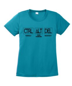 Stefanie Johnson CTRL-ALT-DEL Ladies CoolWick Bowling T-Shirt