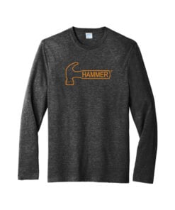 Hammer Men's Tri-Blend Long Sleeve CoolWick Bowling T-Shirt