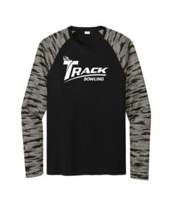 Track Men's Drift Camo Colorblock Long Sleeve Dri-Fit Bowling Shirt