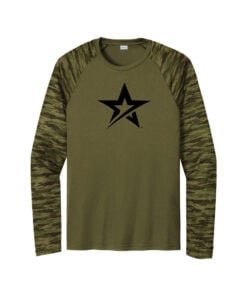 Roto Grip Men's Drift Camo Colorblock Long Sleeve Dri-Fit Bowling Shirt