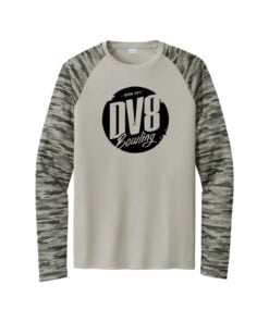 DV8 Men's Drift Camo Colorblock Long Sleeve Dri-Fit Bowling Shirt