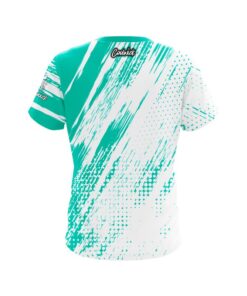 Alternative view of Jennifer Mauerman CoolWick For the love of Bowling Teal splatter Jersey