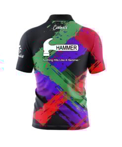 Alternative view of Hammer Stacker Quick Ship CoolWick Sash Zip Bowling Jersey