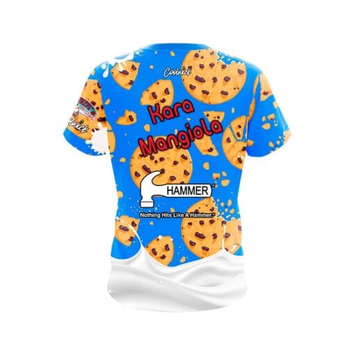 Hammer Kara Mangiola Milk and Cookies CoolWick Bowling Jersey - Image 2