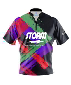 Storm Stacker Quick Ship CoolWick Sash Zip Bowling Jersey