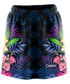 Alison Shedrow Tropical Floral Leaves CoolWick Bowling Skort